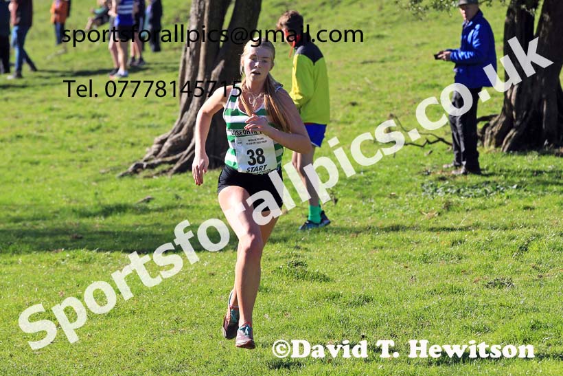 Womens under-17s and under-20s, 2022 NECAA Cross Country Relays, Thornley Hall Farm, Peterlee, County Durham, October 15th. Photo: David T. Hewitson/Sports for All Pics